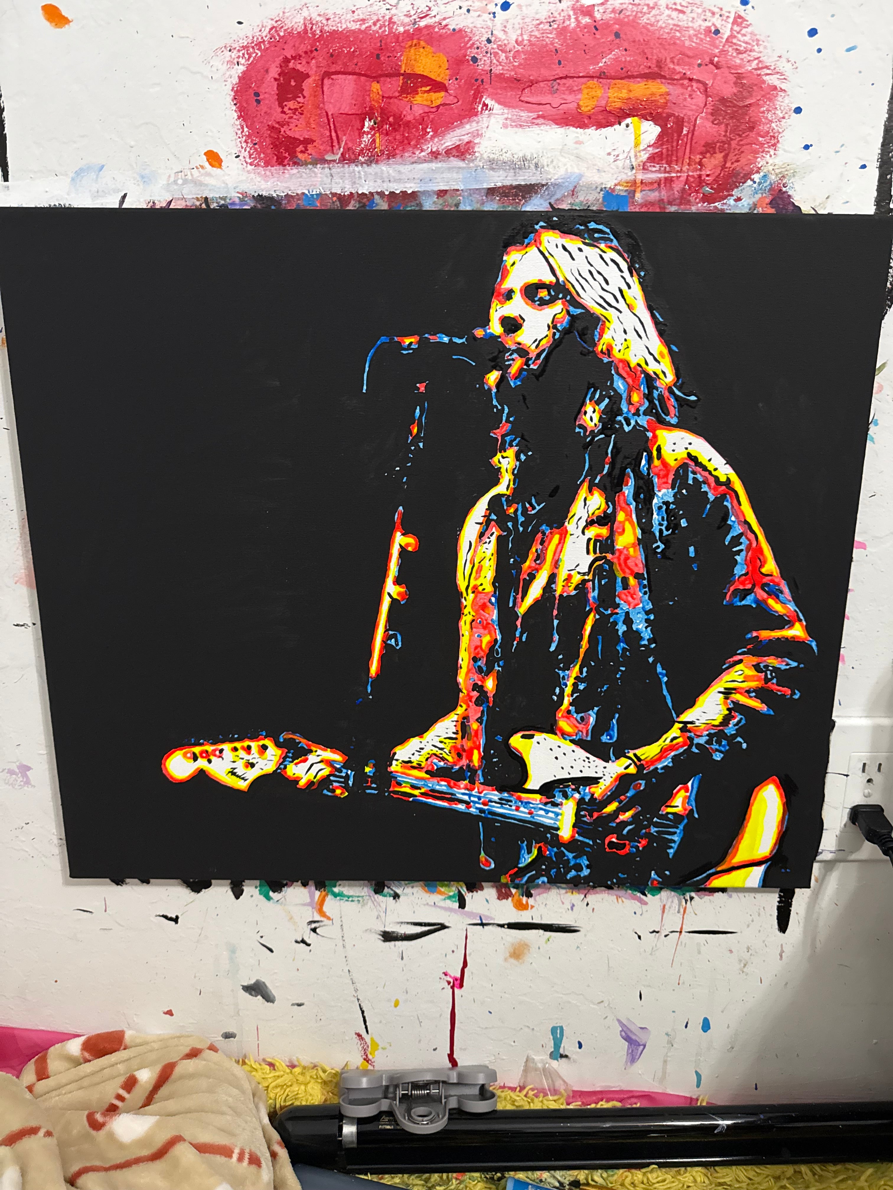 壁掛けKurt Cobain ポップアート作品 s-l400.jpg